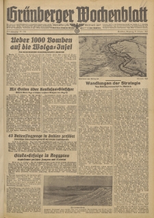 Grünberger Wochenblatt: Tageszeitung für Stadt und Land, No. 252. (27. Oktober 1942)