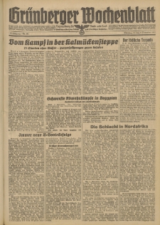 Grünberger Wochenblatt: Tageszeitung für Stadt und Land, No. 261. (6. November 1942)