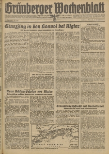 Grünberger Wochenblatt: Tageszeitung für Stadt und Land, No. 265. (11. November 1942)