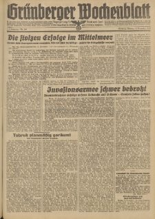 Grünberger Wochenblatt: Tageszeitung für Stadt und Land, No. 269. (16. November 1942)