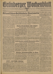 Grünberger Wochenblatt: Tageszeitung für Stadt und Land, No. 273. (20. November 1942)