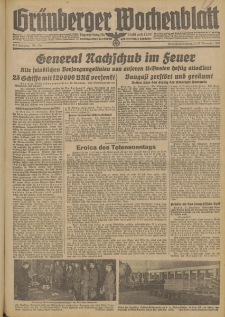 Grünberger Wochenblatt: Tageszeitung für Stadt und Land, No. 274. (21./22. November 1942)