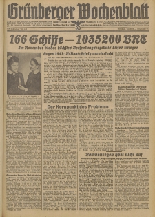 Grünberger Wochenblatt: Tageszeitung für Stadt und Land, No. 283. (2. Dezember 1942)