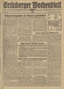 Grünberger Wochenblatt: Tageszeitung für Stadt und Land, No. 270. (17. November 1942)
