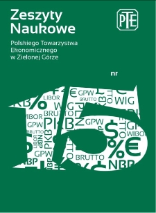 Zeszyty Naukowe Polskiego Towarzystwa Ekonomicznego w Zielonej Górze, nr 15