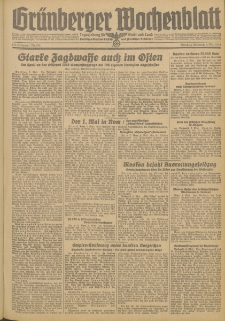 Gr&uuml;nberger Wochenblatt: Zeitung f&uuml;r Stadt und Land, No. 102 (3. Mai 1944)