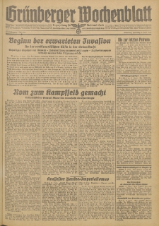 Grünberger Wochenblatt: Zeitung für Stadt und Land, No. 130 (6. Juni 1944)