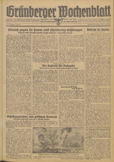 Grünberger Wochenblatt: Zeitung für Stadt und Land, No. 134 (10./11. Juni 1944)