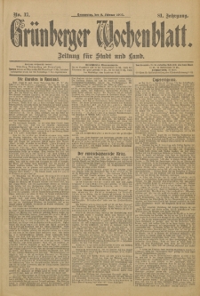 Grünberger Wochenblatt: Zeitung für Stadt und Land, No. 17. (9. Februar 1905)