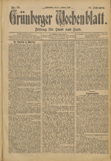 Grünberger Wochenblatt: Zeitung für Stadt und Land, No. 24. (25. Februar 1905)