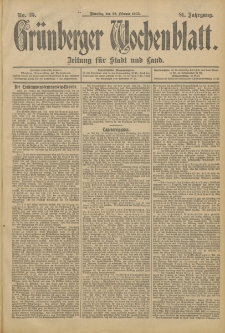 Grünberger Wochenblatt: Zeitung für Stadt und Land, No. 25. (28. Februar 1905)