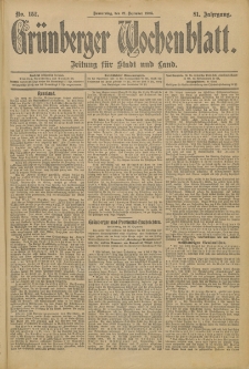 Grünberger Wochenblatt: Zeitung für Stadt und Land, No. 152. (21. Dezember 1905)