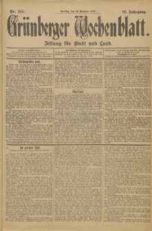 Grünberger Wochenblatt: Zeitung für Stadt und Land, No. 154. (24. Dezember 1905)