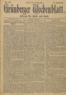 Grünberger Wochenblatt: Zeitung für Stadt und Land, No. 156. (30. Dezember 1905)