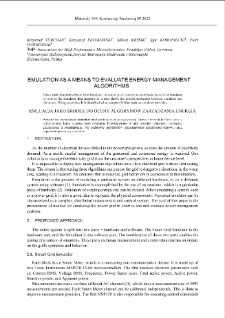 Emulation as a means to evaluate energy management algorithms = Emulacja jako środek do oceny algorytmów zarządzania energią