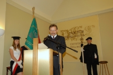 Uroczystość wręczenia tytułu doktora honoris causa Uniwersytetu Zielonogórskiego profesorowi Janowi Węglarzowi (fot. 48)