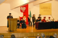 Uroczystość wręczenia tytułu doktora honoris causa Uniwersytetu Zielonogórskiego profesorowi Owenowi Gingerichowi (fot. 42)