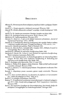 Metody i techniki badań pedagogicznych - bibliografia