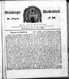 Grünberger Wochenblatt, No. 50. (16. Dezember 1842)