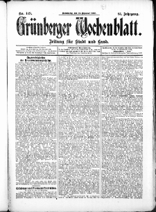 Grünberger Wochenblatt: Zeitung für Stadt und Land, No. 149. (12. December 1907)