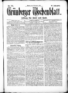 Grünberger Wochenblatt: Zeitung für Stadt und Land, No. 151. (17. December 1907)