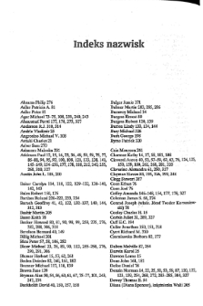 Interpretacja danych jakościowych: metody analizy rozmowy, tekstu i interakcji - indeks nazwisk