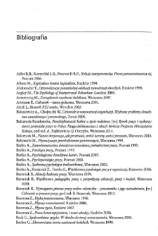 Kultura pracy profesjonalisty - bibliografia