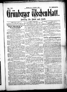 Grünberger Wochenblatt: Zeitung für Stadt und Land, No. 147. ( 10. Dezember 1912 )