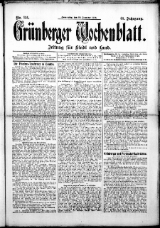 Grünberger Wochenblatt: Zeitung für Stadt und Land, No. 151. ( 19. Dezember 1912 )