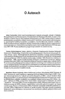 Poradoznawstwo - kontynuacja dyskursu : podręcznik akademicki - o autorach