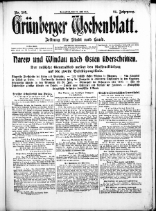Grünberger Wochenblatt: Zeitung für Stadt und Land, No. 165. ( 17. Juli 1915 )
