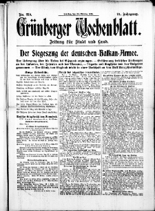 Grünberger Wochenblatt: Zeitung für Stadt und Land, No. 247. ( 21. Oktober 1915 )