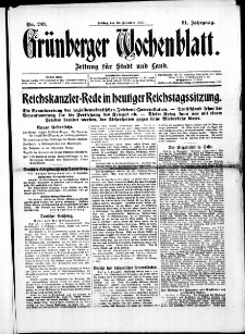 Grünberger Wochenblatt: Zeitung für Stadt und Land, No. 289. ( 10. Dezember 1915 )