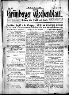 Grünberger Wochenblatt: Zeitung für Stadt und Land, No. 48. ( 27. Februar 1917 )