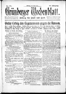 Grünberger Wochenblatt: Zeitung für Stadt und Land, No. 170. ( 24. Juli 1917 )