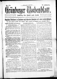 Grünberger Wochenblatt: Zeitung für Stadt und Land, No. 179. ( 3. August 1917 )