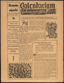 Calendarium Zielonogórskie [październik 1958]