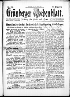 Grünberger Wochenblatt: Zeitung für Stadt und Land, No. 202. ( 30. August 1917 )