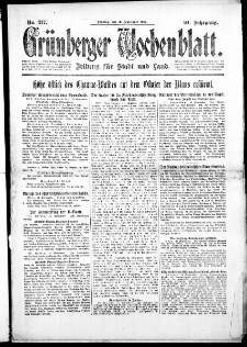Grünberger Wochenblatt: Zeitung für Stadt und Land, No. 217. ( 16. September 1917 )