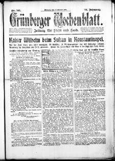 Grünberger Wochenblatt: Zeitung für Stadt und Land, No. 243. ( 17. Oktober 1917 )