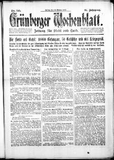 Grünberger Wochenblatt: Zeitung für Stadt und Land, No. 245. ( 19. Oktober 1917 )