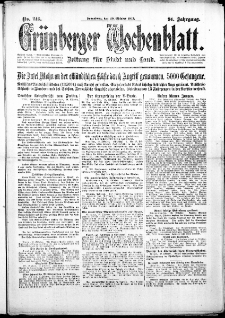 Grünberger Wochenblatt: Zeitung für Stadt und Land, No. 246. ( 20. Oktober 1917 )