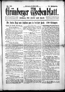 Grünberger Wochenblatt: Zeitung für Stadt und Land, No. 248. ( 23. Oktoberr 1917 )