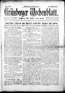 Grünberger Wochenblatt: Zeitung für Stadt und Land, No. 250. ( 25. Oktober 1917 )