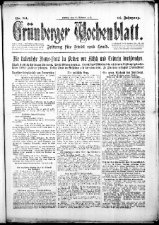 Grünberger Wochenblatt: Zeitung für Stadt und Land, No. 251. ( 26. Oktober 1917 )