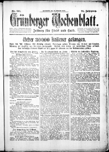 Grünberger Wochenblatt: Zeitung für Stadt und Land, No. 252. ( 27. Oktober 1917 )