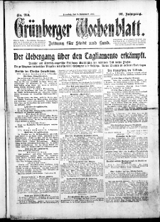 Grünberger Wochenblatt: Zeitung für Stadt und Land, No. 260. ( 6. November 1917 )