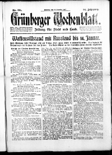 Grünberger Wochenblatt: Zeitung für Stadt und Land, No. 295. ( 18. Dezember 1917 )