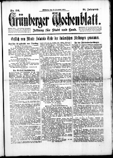 Grünberger Wochenblatt: Zeitung für Stadt und Land, No. 296. ( 19. Dezember 1917 )