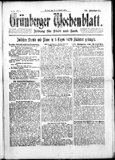 Gr&uuml;nberger Wochenblatt: Zeitung f&uuml;r Stadt und Land, No. 298. ( 21. Dezember 1917 )